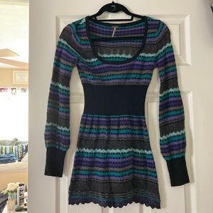 Free People Sweater Long Sleeved Dress